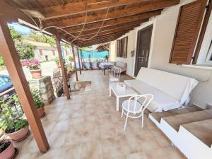 Traditional house with fresh vegetables garden