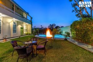 The Pastel Courtyard with Pvt Pool & Garden at Jaipur by StayVista