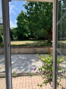 Longère bord de mer avec grand jardin fleuri