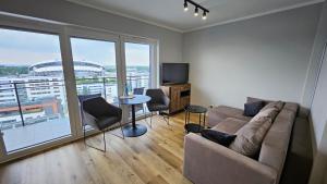 Apartament Bułgarska 59 - sypialnia i salon - 40m2 - self check in 24h