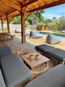 Villas Magnifique Villa Lege Cap Ferret avec piscine : photos des chambres