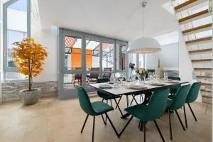 HELLOFLATS - Luxus-Penthouse - Balkon - Parking - Zentrum - Therme - Nähe Flughafen MUC - 埃尔丁