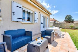 Maisons de vacances Maison familiale pour 8 a 750m de la plage : photos des chambres