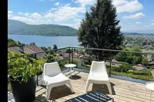 Grand appartement T4, vue unique lac, terrasse et spa - 维里尔·杜·拉克