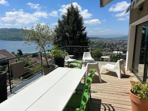 Appartements Grand appartement T4, vue unique lac, terrasse et spa : photos des chambres