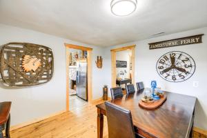 Deck and Scenic View Historic Cabin in Piney Creek!