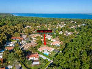 Villa familiale avec piscine chauffée, clim, 4 chambres, proche golf et plages - FR-1-319-565