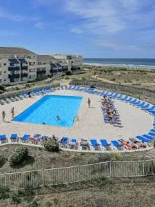 T2 front de mer piscine parking terrasse du samedi au samedi été - 拉卡诺奥肯