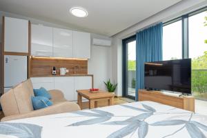 Saulėti Studio apartamentai su Terasa