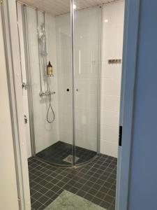 Two rooms with city views shared gym and sauna
