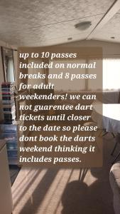 Butlins minehead caravan 120 River cove passes included