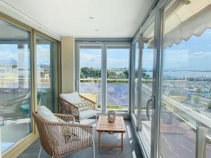 Horizon bleu vue mer dernier étage clim