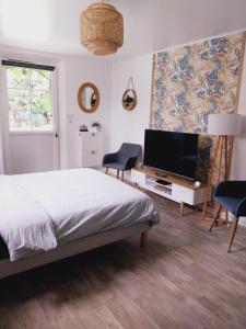 Appartements superbe grand studio tout confort avec exterieur : photos des chambres