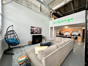 Swanky loft at Historic Peters Cartridge Factory