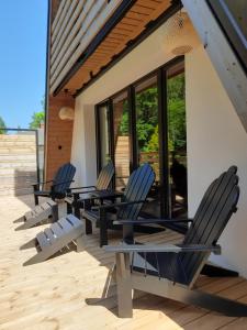 Dom nad Jeziorem Bory Tucholskie Pomost Łódka