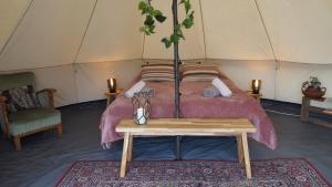 Bell Tent in een Voedselbos