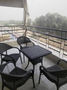 Cairo heart GEM attached to a balcony with airport view you can only book through booking app, Please contact us on our phone number provided on booking, after confirming your booking, so we can check you in, contacting us is a must, thank you