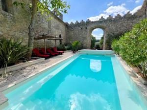 Maisons de vacances chateau - Le panoramique avec piscine : photos des chambres