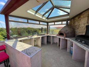 Maisons de vacances chateau - Le panoramique avec piscine : photos des chambres
