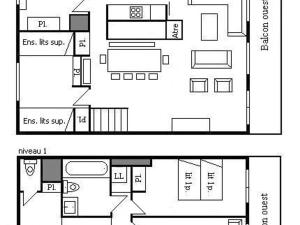 Appartement familial 12 pers. avec balcon, cheminée, proche pistes et commerces à Méribel - FR-1-180-619