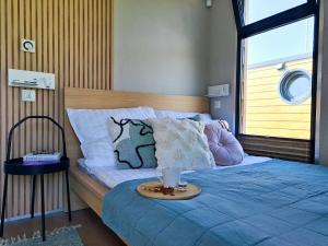 Houseboat in azy by Lake Jamno and the Sea