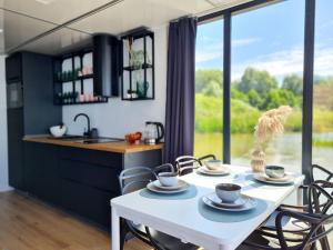 Houseboat in azy by Lake Jamno and the Sea