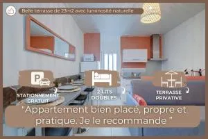 “Le Terracotta” Terrasse -Centre ville- Cosy - Viriat