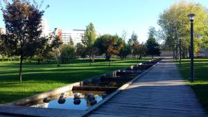 Modern apartment with garage and pool