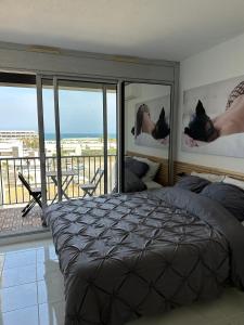 Studio vue mer avec parking Héliopolis village naturiste