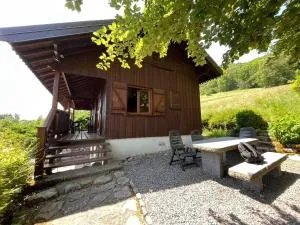 Chalet Bois Vue Panoramique : 2 Logements et Sauna - 比桑
