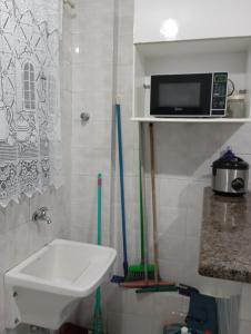 Apartamento em Mongaguá Pé na areia, em frente a plataforma de pesca