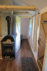 domki na leśnej polanie