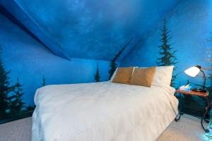 Miles Behind Log Cabin