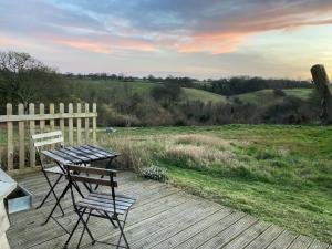 A charming unique lodge, with log burner and incredible views