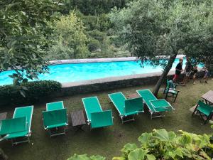 Castelletto with mountain view