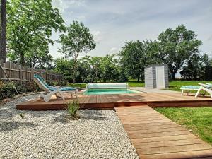 Maisons de vacances Gite, piscine privative chauffee : photos des chambres