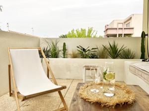 Appartements Joli T2 Ensoleille & Calme - Terrasse vue sur Parc : photos des chambres