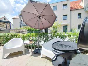 UniverCity Apartment für bis zu 4, Terrasse, Grill
