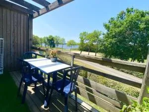 Les Terrasses du Lac piscine et vue Lac A4 - 欧雷扬