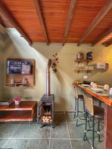 Chalé dos Pássaros - Varanda com vista p Natureza