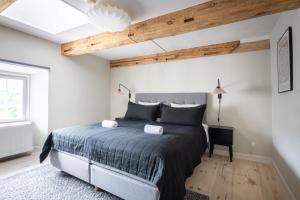 City Apartment With Exposed Ceiling Beams