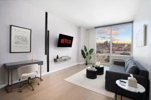 Empire State View - Luxury Apt - Shuttle to NYC - 泽西市