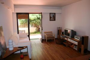 At the beach with a private garden