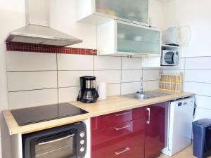 Studio moderne climatisé, 2 pers, face à la mer, proche plage et commerces, Canet-en-Roussillon - FR-1-794-133