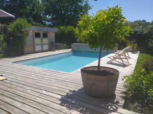 Villas Maison avec piscine chauffee entre ocean et bassin : photos des chambres