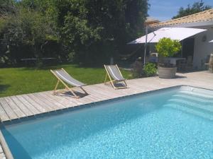 Maison avec piscine chauffée entre océan et bassin