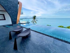 苏梅岛观景台超级海景別墅Golden Coconut Villa 5 私密泳池 接送服务含早餐