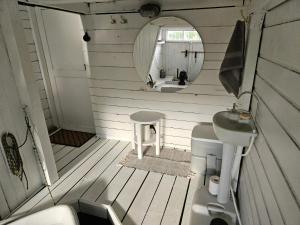 White boat house Aluksne