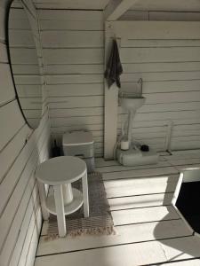 White boat house Aluksne