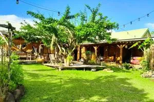 Magnifique maison & bungalow en bois dans jardin tropical proche rivières et forêt - Ravine Chaude
